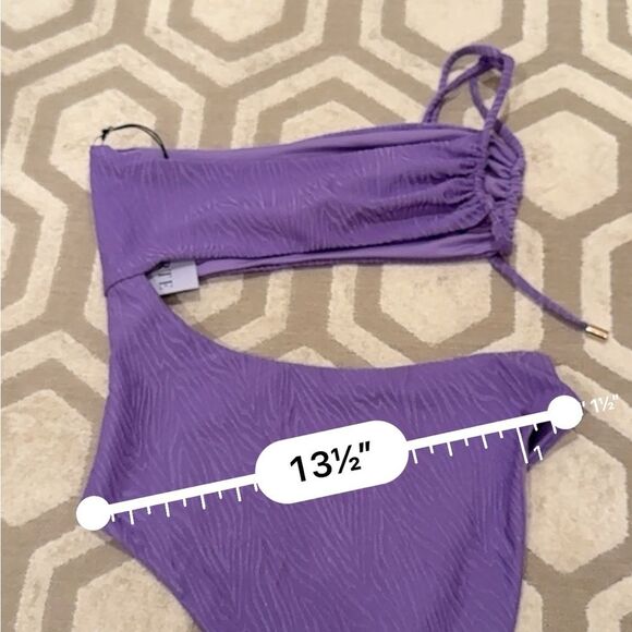 La Porte Swimwear One Piece Swimsuit in Purple M NWT - Picture 6 of 12
